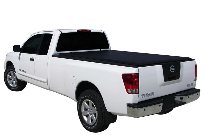 Access Literider 08-09 Titan King Cab 8ft 2in Bed (Clamps On w/ or w/o Utili-Track) Roll-Up Cover 33209 33209 Photo - Primary