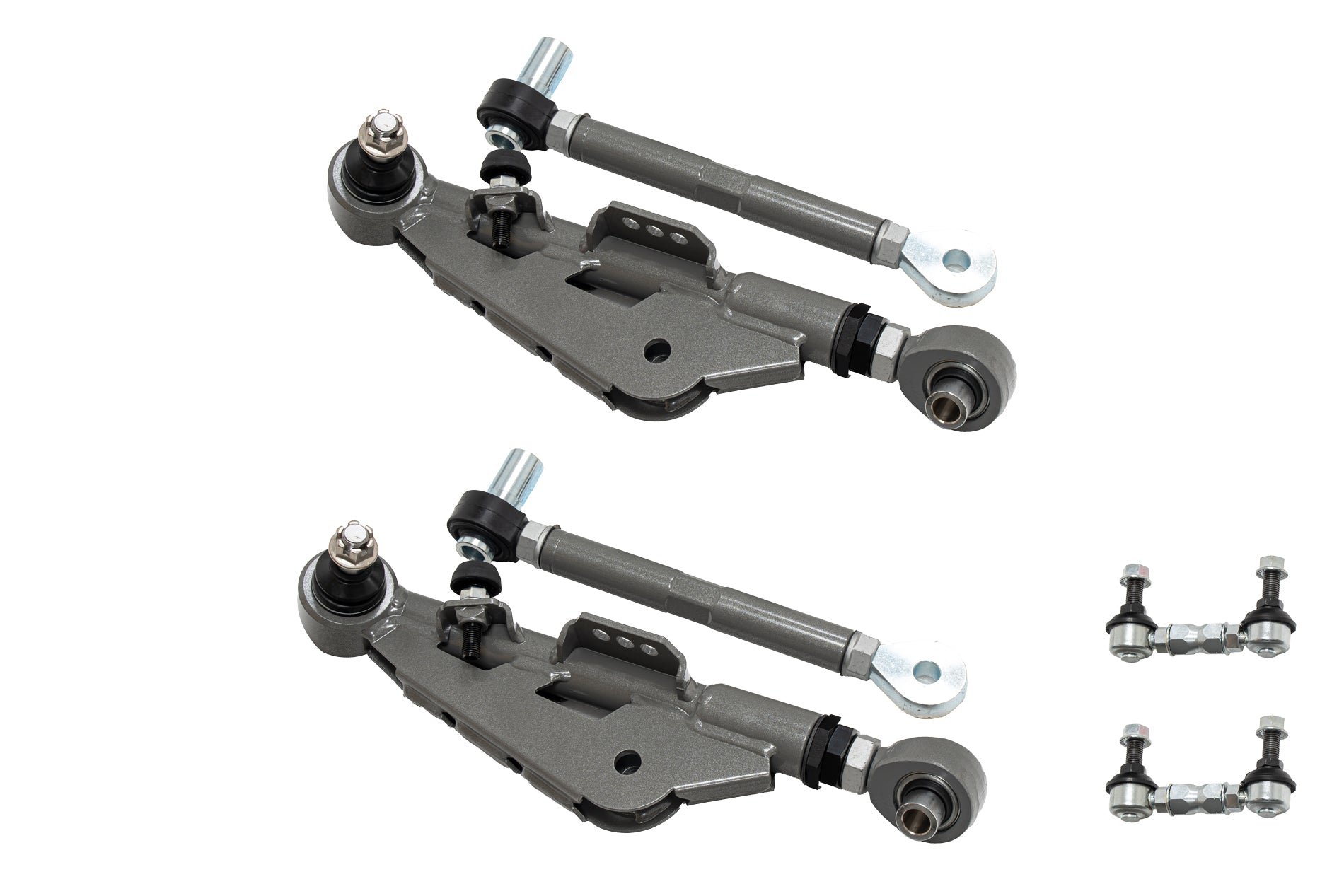 A'PEXi - EXV Front Adjustable Lower Control Arm + Stabilizer End Link (Pillow Ball) - Nissan 180SX, 240SX, Silvia S13