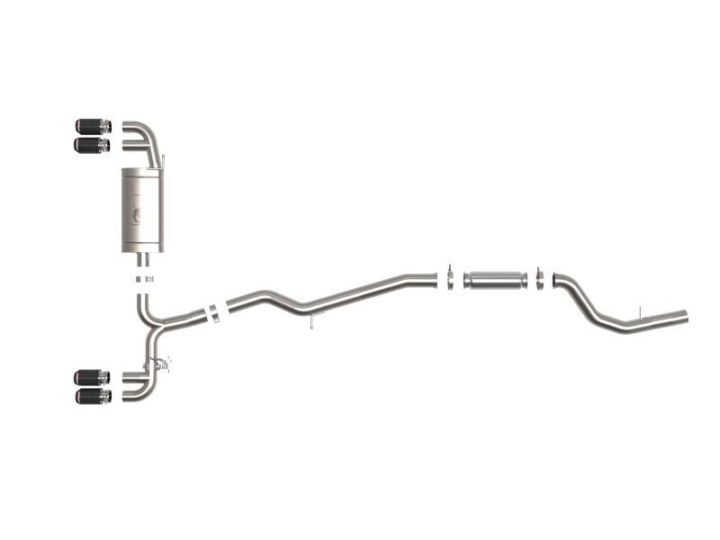 aFe 19-24 BMW Z4 M40i (G29) B58 Turbo MACH Force-Xp 3in to 2-1/2in SS CB Exhaust System - Carbon 49-36352-C 49-36352-C Photo - Unmounted