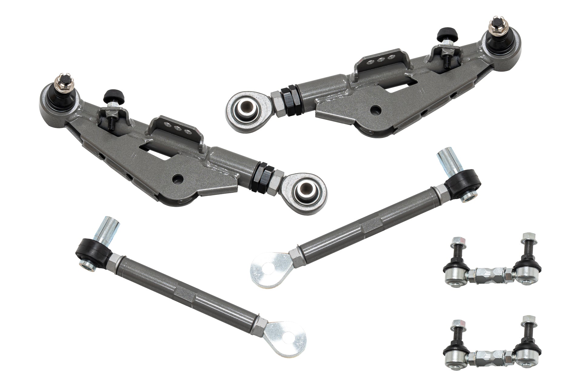 A'PEXi - EXV Front Adjustable Lower Control Arm + Stabilizer End Link (Pillow Ball) - Nissan 240SX (S14) / Silvia (S15)