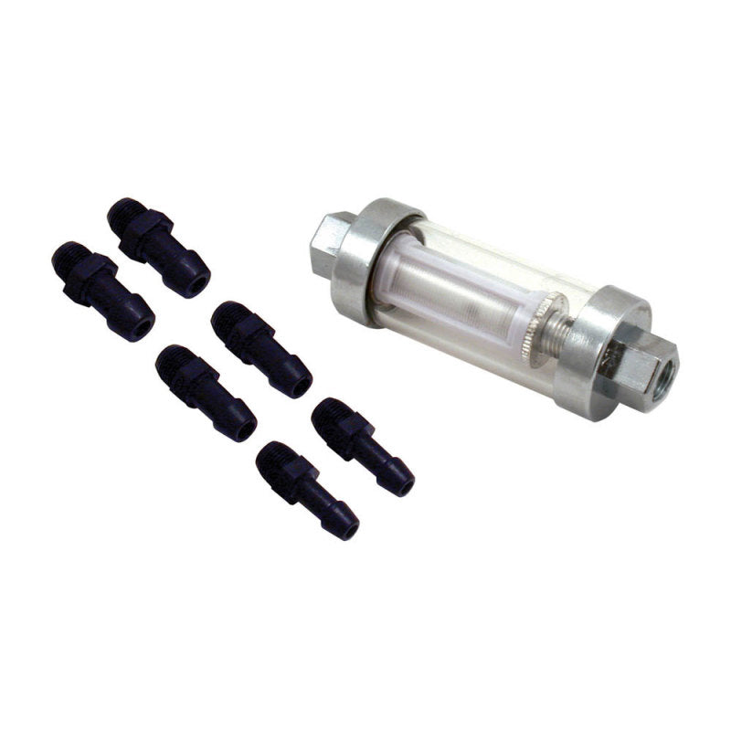 Spectre Premium Clearview Fuel Filter (Incl. 1/4in. / 5/16in. / 3/8in. Barb Fittings) 6932 6932 Photo - Primary