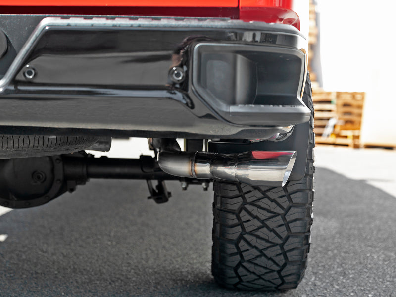 aFe Vulcan Series 3in 304SS Exhaust Cat-Back w/Pol Tip 2019 GM Silverado/Sierra 1500 V6-4.3L/V8-5.3L 49-34106-P 49-34106-P Photo - Mounted