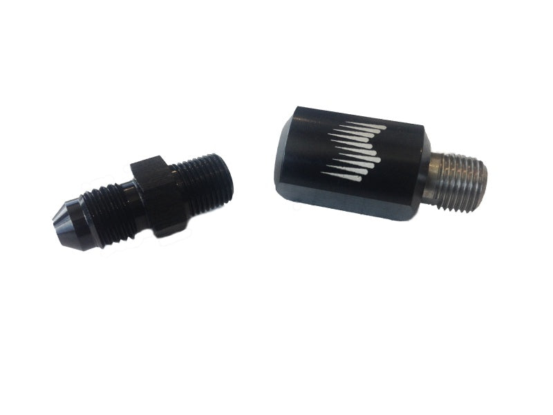 Snow Performance 1/8in NPT Female to 4AN Male Low Profile Straight Nozzle Holder SNO-810-BRD SNO-810-BRD Photo - Primary