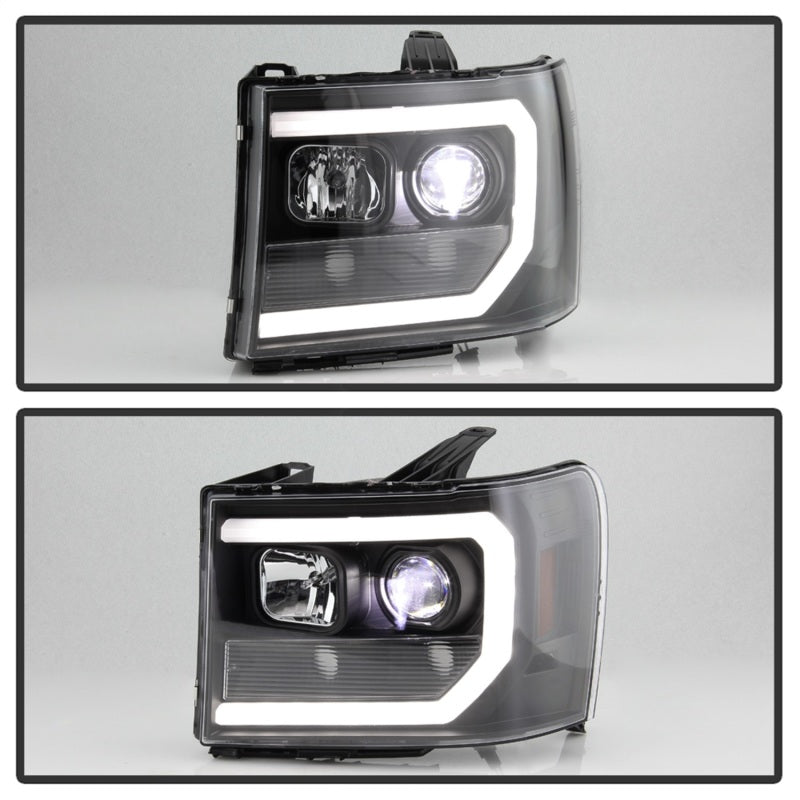 Spyder GMC Sierra 1500/2500/3500 07-13 Denali 08-13 LED Headlights Blk PRO-YD-GS07V2PL-BK 5087522 5087522 Photo - Unmounted