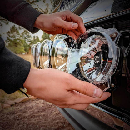 KC HiLiTES 6in. Light Shield for Gravity Pro6 LED Lights (Single) - Clear 5118 5118 Photo - lifestyle view
