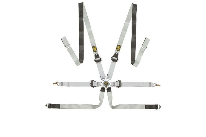 OMP Safety Harness One-D 2In Pull Down - Black/White (Fia 8853-2016) DA0-0102-A01-076 DA0-0102-A01-076 Photo - Primary