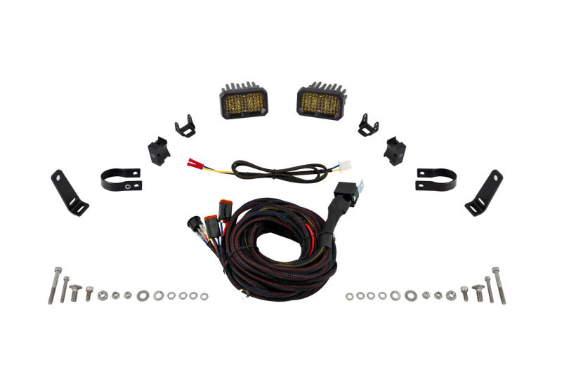Diode Dynamics Stage Series 1 1/2 In Roll Bar Chase Light Kit SSC2 Sport - Yellow (Pair) DD7732 DD7732 Photo - Primary
