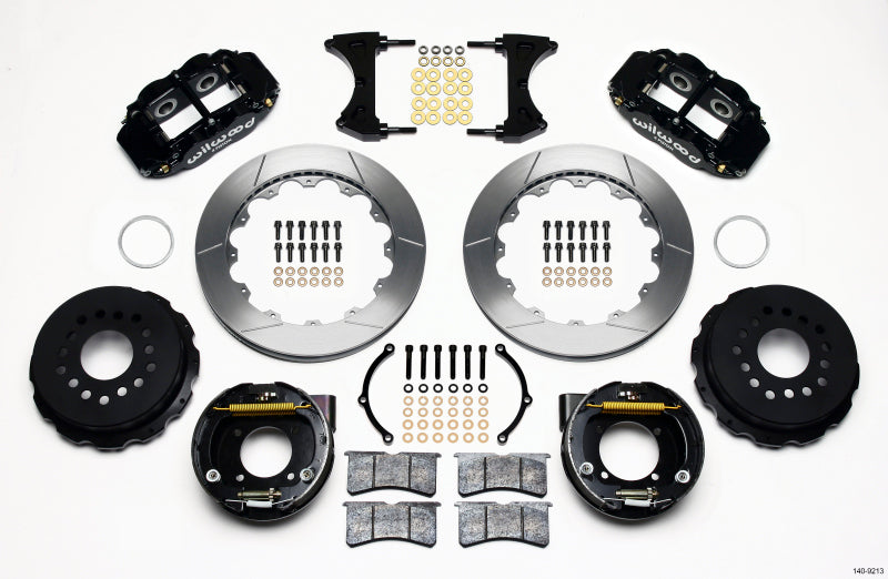 Wilwood Narrow Superlite 4R Rear P-Brk Kit 12.88in Chevy 12 Bolt w/ C-Clips 140-9213 140-9213 Photo - Primary