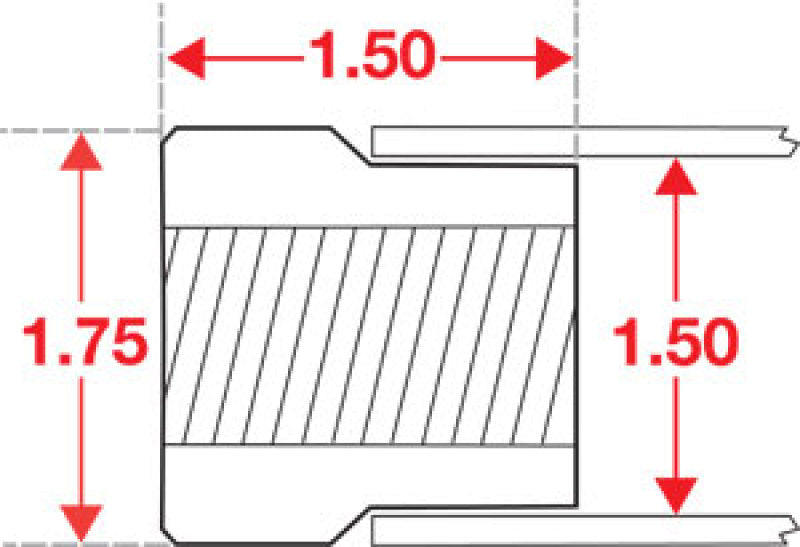 SPC Performance Weld In Bung RH Thread 1in x 14 15304