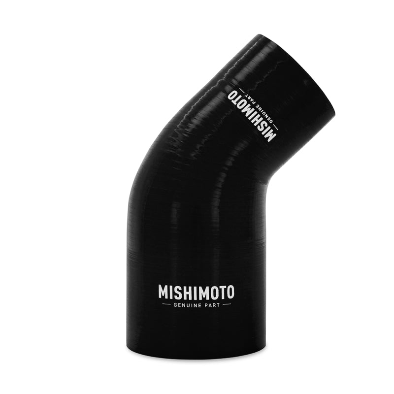 Mishimoto Silicone Reducer Coupler 45 Degree 3in to 3.5in - Black MMCP-R45-3035BK MMCP-R45-3035BK Photo - Primary