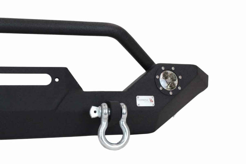 Fishbone Offroad 87-06 Jeep TJ/YJ Wrangler TJ/YJ Steel Front Bumper W/LEDs - Blk Textured Powercoat FB22016 FB22016 Photo - out of package