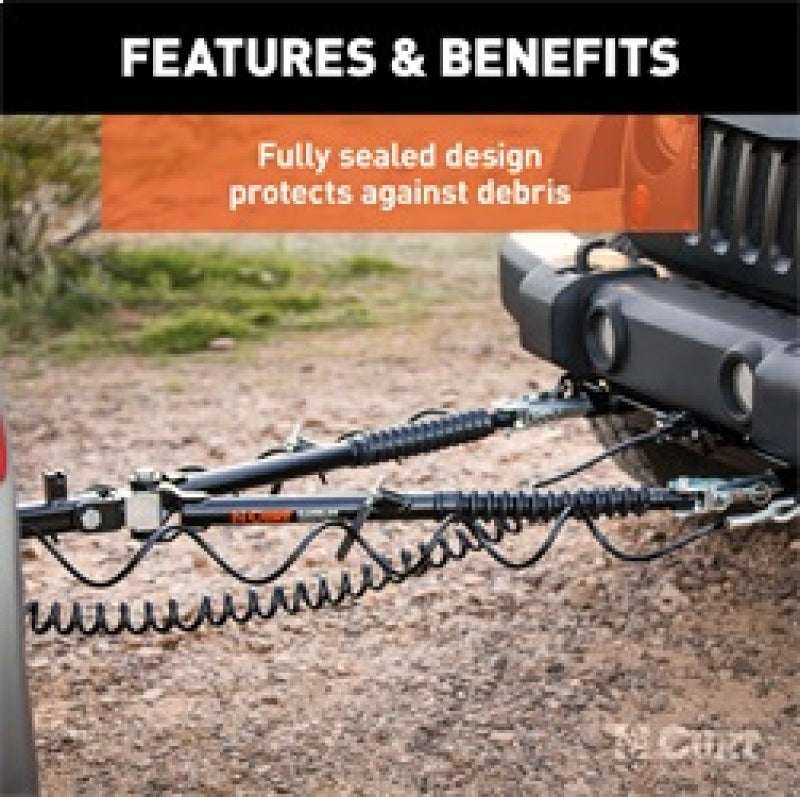 RockJock Curt Rambler Steel RV Tow Bar 7500lbs 2in Shank RJ-70001 RJ-70001 Features and Benefits