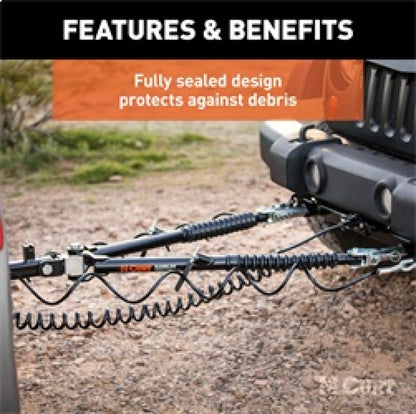 RockJock Curt Rambler Steel RV Tow Bar 7500lbs 2in Shank RJ-70001 RJ-70001 Features and Benefits