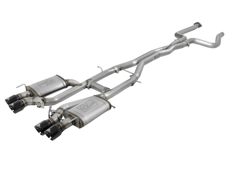 aFe MACH Force-Xp 3in 304 Stainless Steel Cat-Back Exhaust System w/Black 49-34078-B Photo - Primary