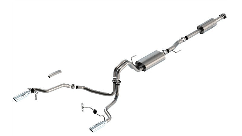 Borla F-150 2021 3.3L CC SB EC STB XL/XLT/Lariat/KR/Plnm/LTD 3/2.25 SRE Cat-Back ATAK Chrome Tips 140879 140879 User 1