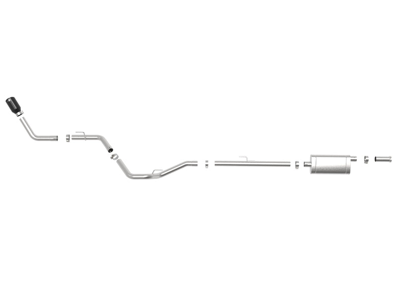aFe Apollo GT Series 2.5in 409SS 20-21 Jeep Gladiator (JT) V6-3.6L - Black Tip 49-48089-B 49-48089-B Photo - Unmounted