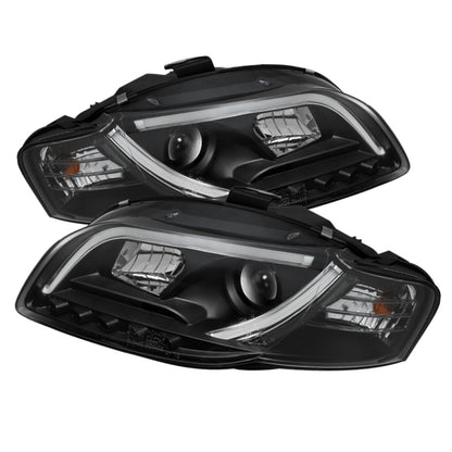 Spyder Audi A4 06-08 Projector Headlights Halogen Only - Light Tube DRL Blk PRO-YD-AA405-LTDRL-G2-BK 5071842 5071842 Photo - Primary