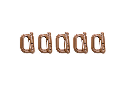 BuiltRight Industries Tan Locking Tech Panel Carabiners - 5pc Kit 105024 105024 Photo - Primary