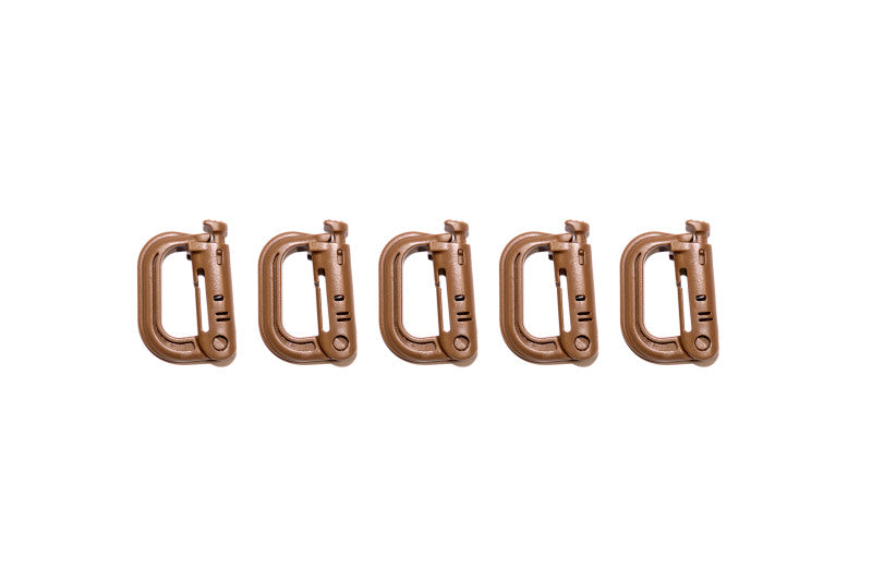 BuiltRight Industries Tan Locking Tech Panel Carabiners - 5pc Kit 105024 105024 Photo - Primary