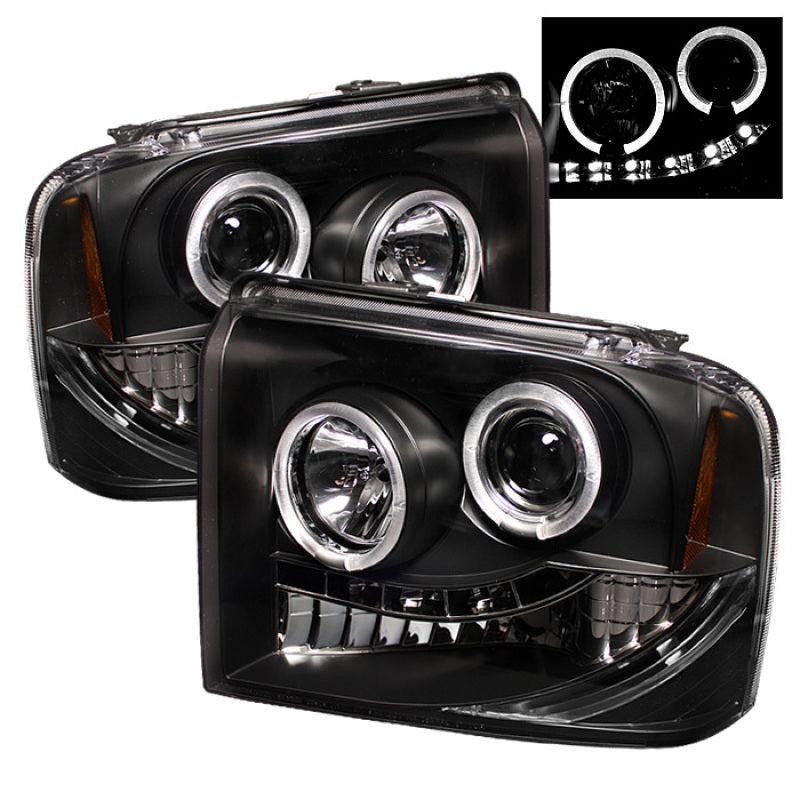 Spyder Ford F250/350/450 Super Duty 05-07 Projector Headlights LED Halo- LED Blk PRO-YD-FS05-HL-BK 5010544 5010544 Photo - Primary