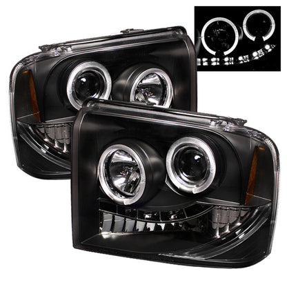 Spyder Ford F250/350/450 Super Duty 05-07 Projector Headlights LED Halo- LED Blk PRO-YD-FS05-HL-BK 5010544 5010544 Photo - Primary