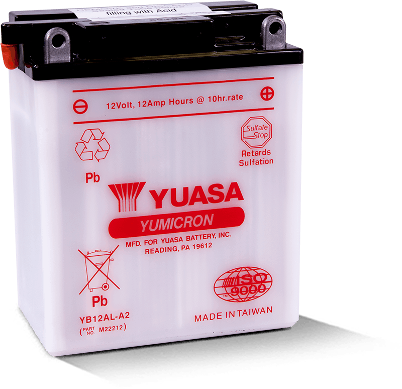 Yuasa Battery Yuasa YB12AL-A2 Yumicron 12 Volt Battery YUAM22212