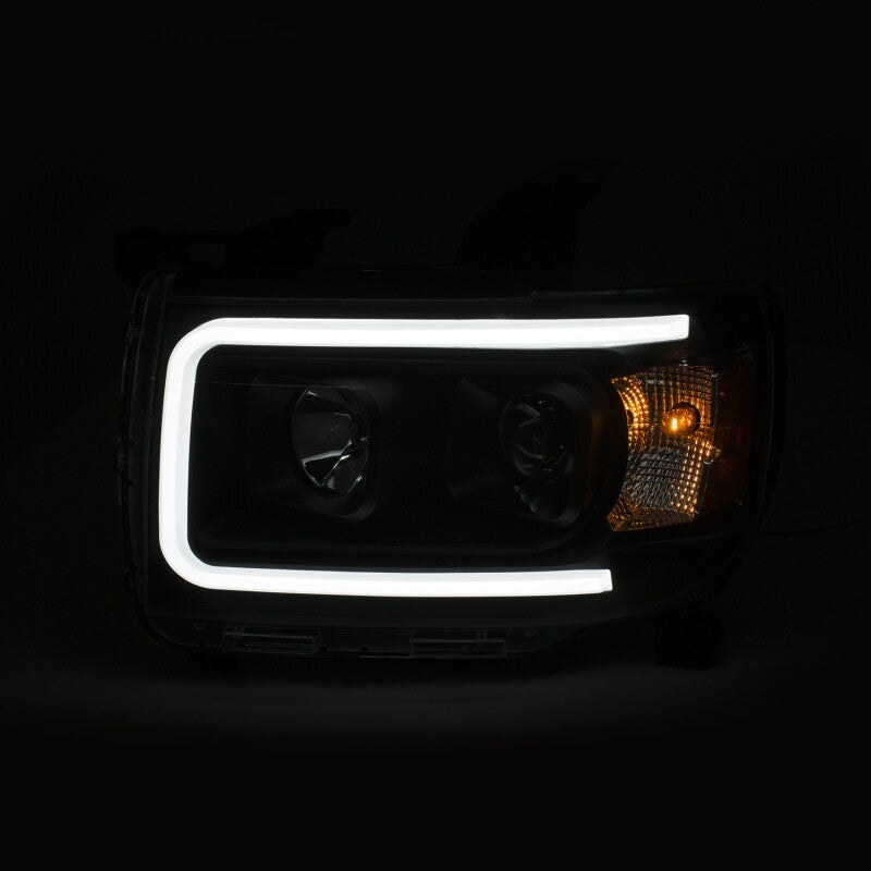 Anzo GMC Canyon 15-18 Projector Plank Style Headlight Black W/ Amber 111381 User 2