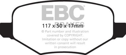EBC Disc Brake Pad Set DP61826 Photo - Primary