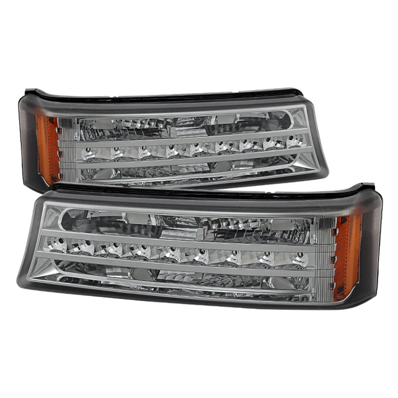 SPYDER Xtune Chevy Silverado 03-06 / Avalanche 02-06 LED Bumper Lights Smoke CBL-JH-CS03-LED-SM 9027505 9027505 Photo - Primary