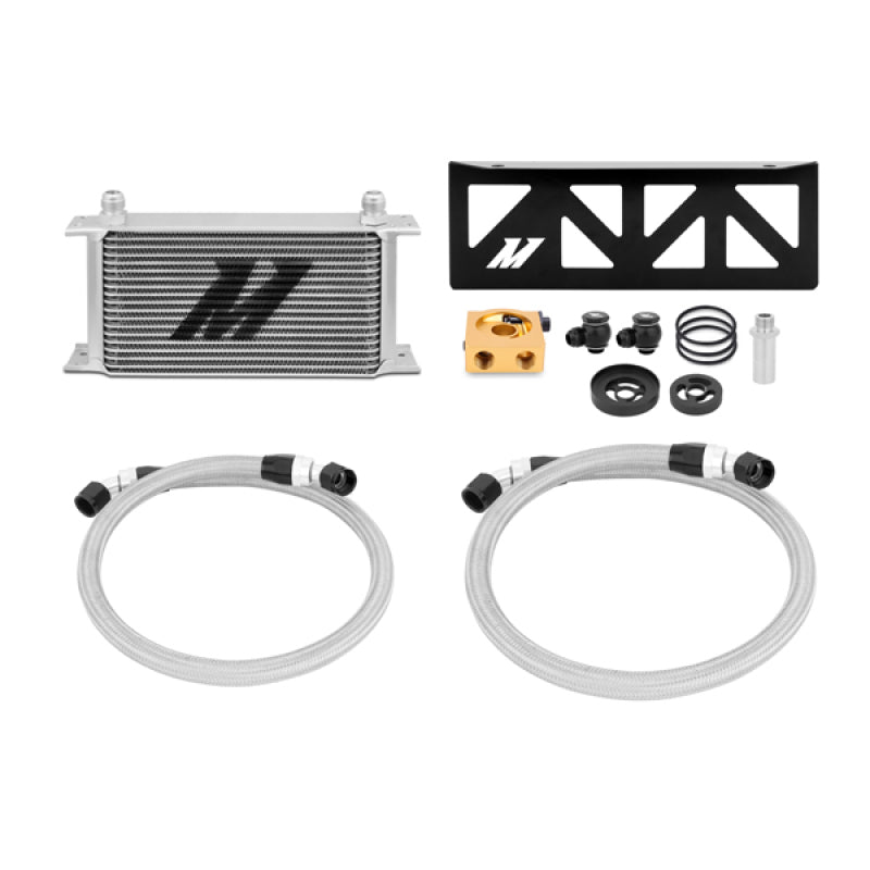 Mishimoto Thermostatic Silver Oil Cooler Kit FR-S BRZ MMOC-BRZ-13T Photo - Primary