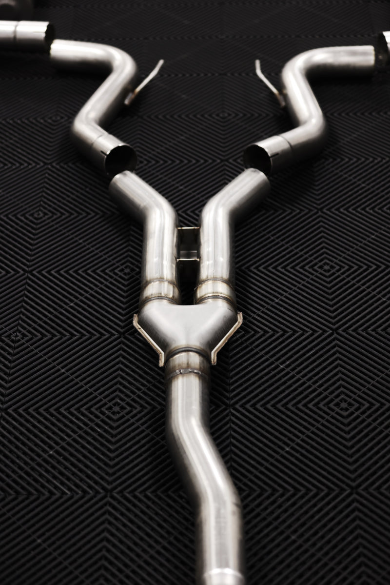 MBRP 18-22 Ford Mustang 2.3L Ecoboost 3in Cat-Back Exhaust w/ Quad Carbon Fiber SS Tips - T304 S72233CF S72233CF Photo - Unmounted