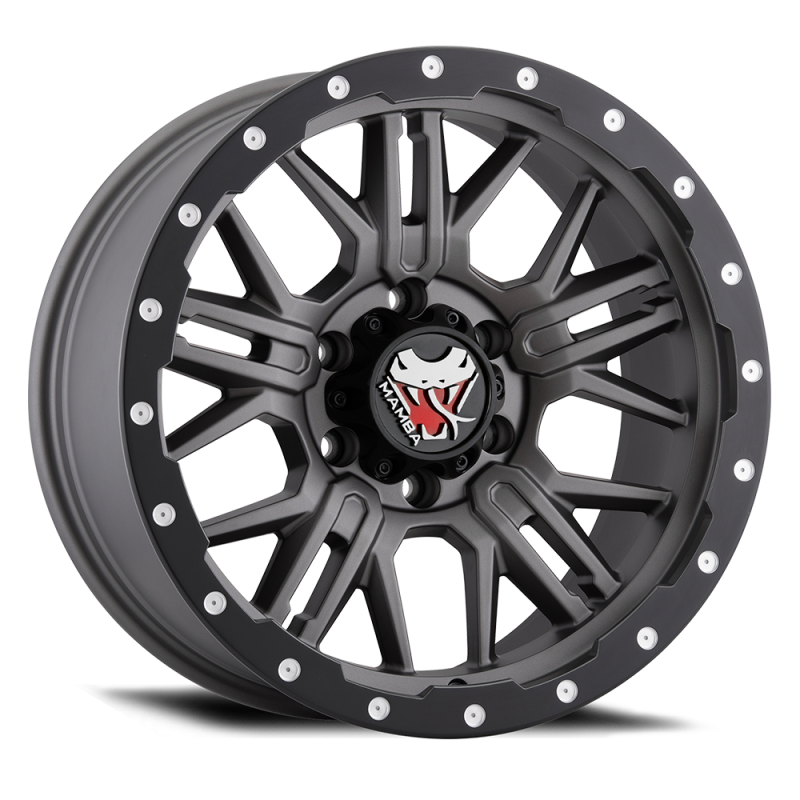 Mamba M25 Wheel Matte Grey w/ Black Lip Edge 17x9 +12 6x135 M25793612G User 1