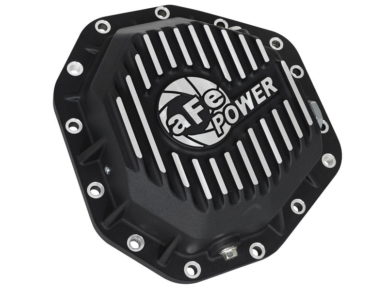 aFe Rear Differential Cover Black w/ Machined Fins, Pro Series for Ford 46-70352 Photo - Unmounted