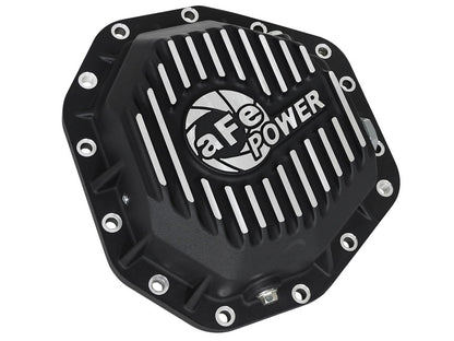 aFe Rear Differential Cover Black w/ Machined Fins, Pro Series for Ford 46-70352 Photo - Unmounted