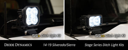 Diode Dynamics 14-19 Silverado/Sierra SSC2 LED Ditch Light Kit - Sport Yellow Combo DD6660 DD6660 User 5