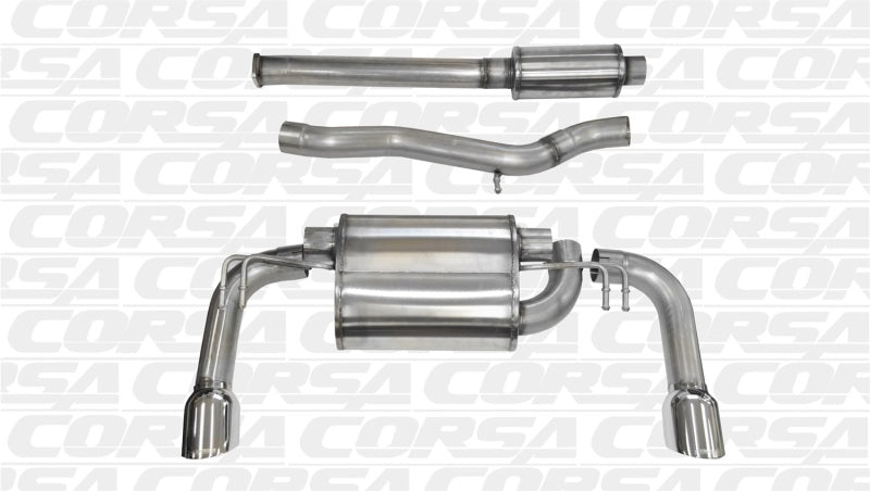 Corsa Performance 08-14 Mitsubishi Lancer Evolution X Sedan 2.0L Polished Sport Dual 14858 Photo - Primary