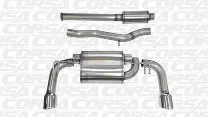 Corsa Performance 08-14 Mitsubishi Lancer Evolution X Sedan 2.0L Polished Sport Dual 14858 Photo - Primary