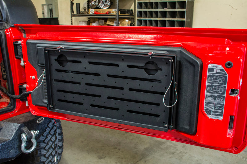 DV8 Jeep JL Tailgate Mounted Table (Trail Table) - Black TTJL-01 TTJL-01 User 3