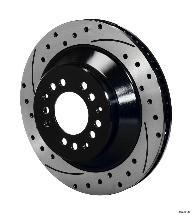 Wilwood Rotor-1.75 Offset SRP BLK Drl  12.88 x 1.10 - 5x4.50/4.75" 160-12189-BK Photo - Primary
