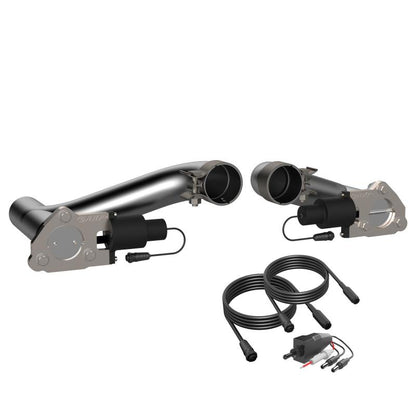 QTP 10-15 Chevrolet Camaro SS 6.2L 2.5in 304SS Aggressor Cutout Dual Mid Pipes 500110 500110 Photo - Primary
