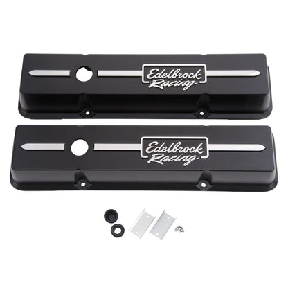 Edelbrock Valve Cover, Racing Series, Chevrolet, 1959-1986 262-400 CID V8 41633 Photo - Primary