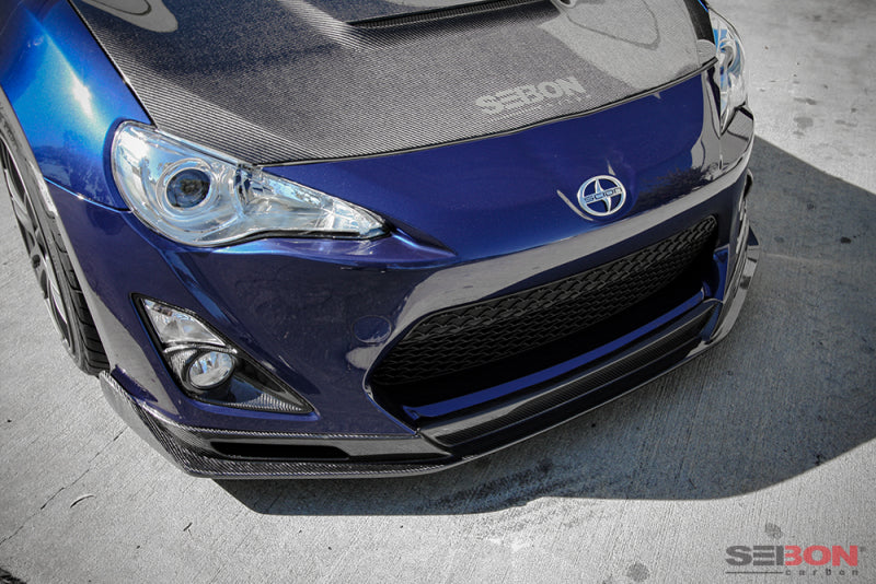 Seibon 12-14 Scion FR-S Carbon Fiber Front Lip FL1213SCNFRS-KC Photo - Primary