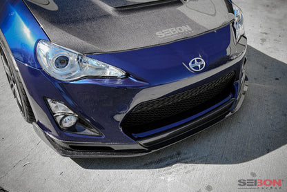 Seibon 12-14 Scion FR-S Carbon Fiber Front Lip FL1213SCNFRS-KC Photo - Primary