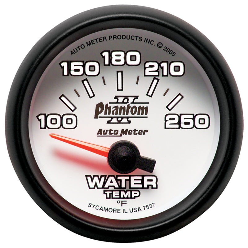 Autometer Gauge,Water Temp, 2 1/16", 100-250 Deg F, Electric, Phantom II 7537 User 2