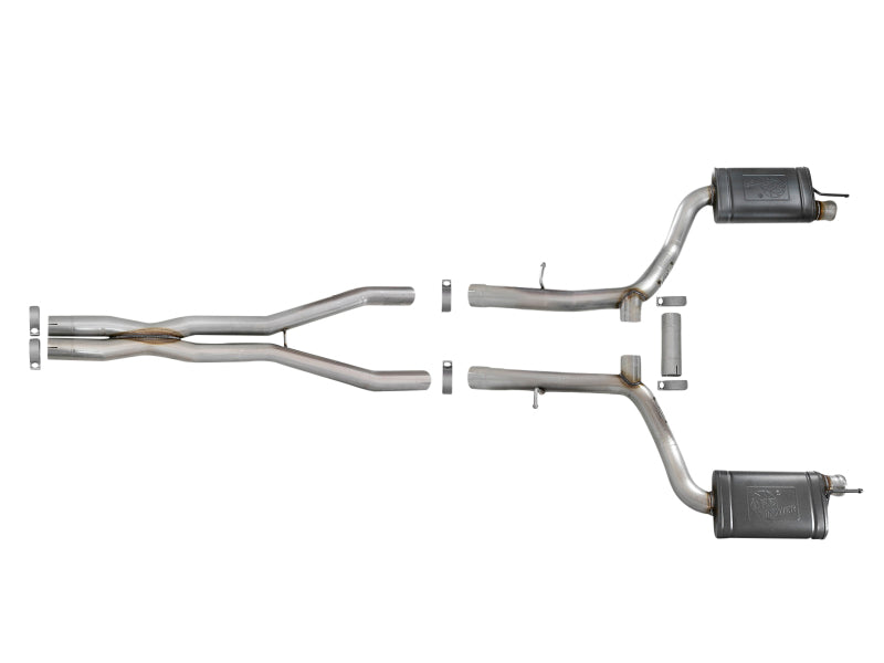 aFe Mach Force-Xp 3" 304 Stainless Steel Cat-Back Exhaust System 49-32060 Photo - Unmounted