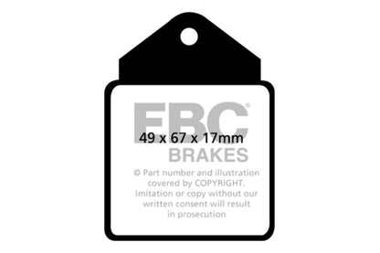 EBC Disc Brake Pad Set DP2710 Photo - Primary