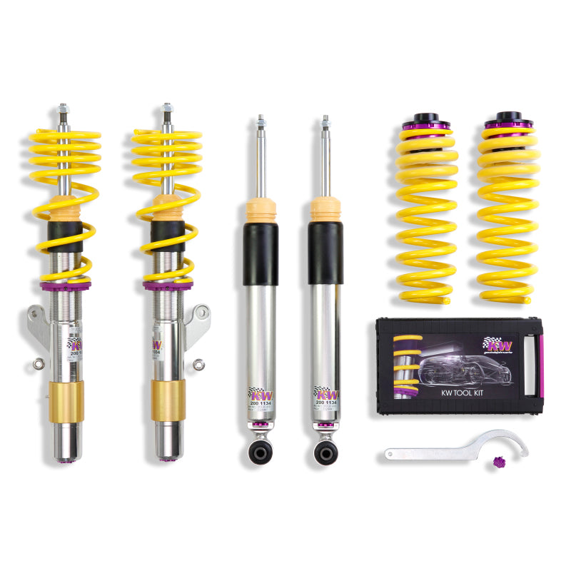 KW Suspension KW Coilover Kit V3: BMW 3series F30, 4series F32, 2WD w/o EDC 09MMD 3522000D Photo - Primary