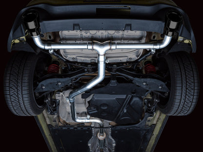 AWE Tuning AWE 2022 VW GTI MK8  Track Edition Exhaust - Diamond Black Tips 3020-33658 3020-33658 Photo - Mounted