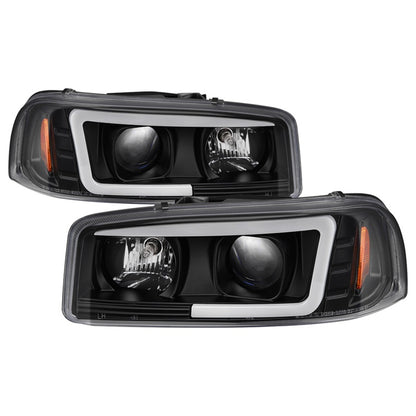 Spyder GMC Sierra 1500/2500/3500 99-06 V2 Projector Headlights - DRL - Black PRO-YD-CDE00V2-LB-BK 5084521 5084521 Photo - Primary
