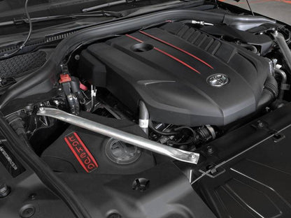 aFe Takeda Momentum Pro Dry S Cold Air Intake System 20-21 Toyota Supra L6-3.0L (T) B58 56-70050D 56-70050D Photo - Mounted